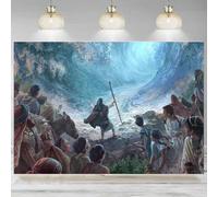 Happy Passover Photo Backdrop Pesach Jewish Moses Parting The Red Sea Photography Background Wall Decoration Banner 240X180cm