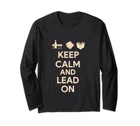 Happy Passover Seder Leader Keep Calm and Lead On Seder Boss Long Sleeve T-Shirt