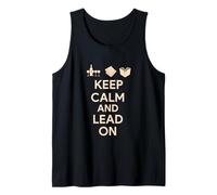 Happy Passover Seder Leader Keep Calm and Lead On Seder Boss Tank Top
