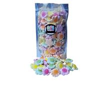 Happy Pastel Flower Gummy Candy, Fruit Flavored Soft Chewy Sweets, Mixed Colors, 300g Resealable Pouch (SMALL, 300, gram)