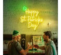 Happy Patrick Day Neon Sign Happy St Patrick Day Signs Saint Patrick Day St Patrick Decor Irish Shamrock Sign Saint Patricks Day Decor