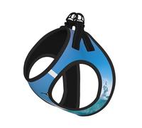 Happy Penguin In The Water Print Pet Leash Vest,Breathable Mesh Pet Harness, Reflective For Small Medium Dogs Safe Easy Walking