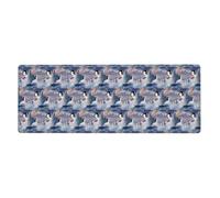 Happy Penguin Washable Keyboard Mat Oversized Desk Pad for Easy Cleaning and Enhanced Workspace