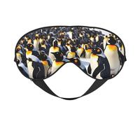 Happy Penguins Eye Mask, Sleep Mask for Men Women 100% Blackout, No Pressure On Eyes, Soft & Breathable