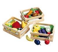 Happy People 45005 Wooden Fruit and Vegetables, Multi-Color