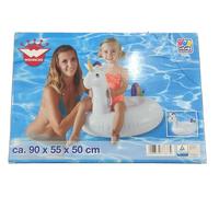 Happy People 77677 Unicorn Pool Floater Orange Inflatable Ride-On