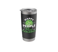 Happy People Play Pickleball Stainless Steel Insulated Tumbler