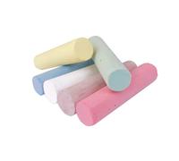 Happy People Street Chalk Buckets, 20 Pieces, Approx. Diameter 2 x 10 cm, Assorted Colours, in a Shrink-Wrapped, Square Bucket with Carry Handle
