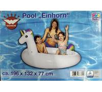 Happy People Unicorn Children's Paddling Pool - 196cm x 132cm x 77cm