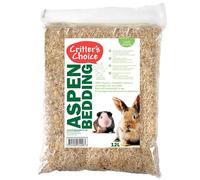 Happy Pet Aspen Small Animal Bedding - Unscented Natural Wood Shavings - 12 Litre - Soft and Absorbent Bedding for Rabbits and Small Pets