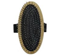 Happy Pet Bamboo Palm Brush for Dogs Comfortable Grip No Tangle Soft Bristles Long Short Hair Gentle Deshedding Detangling Comb for All Coat Types