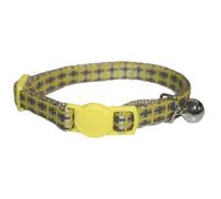 Happy Pet Basic Kitten Collar in Yellow Weatherproof Adjustable Easy Fit Durable Lightweight Safety Buckle Quick Release Comfortable for Pets Cats