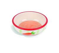 Happy Pet Carrot & Stripe Rabbit Bowl Durable Long Lasting Hygienic Food Water Safe Feeding Dish Platter