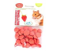 Happy Pet Critter's Choice Small Animal Strawberry Buttons 40g