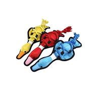 Happy Pet Cross Rope Duck Dog Toy Strong Durable Fun Interactive Chewing Outdoor Playing Catch Fetch Lightweight Tugging Pulling for All Breeds