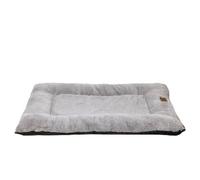 Happy Pet Deluxe Cage Mat in Pebble with Memory Foam Joint Support Warm Breathable Machine Washable Pet Bed Perfect for Crates Cages - 92 x 61 x 8cm