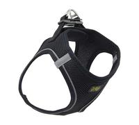 Happy Pet Dog Harness in Black with Easy Grab Handle and Locking Buckles Extra Strong Soft Padded Walking Training Pet Vest - Medium