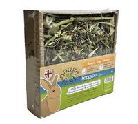 Happy Pet Edible Herbal Foraging Tray for Small Animals 100% Natural Feed Non Toxic Healthy Snacking Gnawing for Rabbits, Guinea Pigs and Hamsters