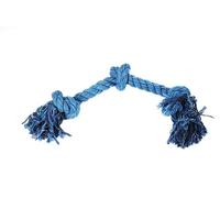 Happy Pet Flossin Fun 3 Knot Rope Toy For Dogs, Small | Three-knot flossing rope dog toy - dental tug and fetch toy that helps clean teeth and gums