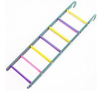 Happy Pet Fun At The Fair 7 Step Ladder Bird Toy Durable Hanging Climbing Perch Fun Interactive Exercise Playing Cage Accessory for Parrots Cockatiels