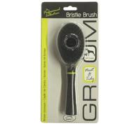 Happy Pet Groom Small Bristle Brush for Dogs Comfortable Grip No Tangle Durable Lightweight Long Short Hair Gentle Deshedding Comb for All Coat Types