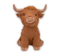 Happy Pet Highland Cow Jumbo Large Plush Dog Toy - Super Soft Stuffed Animal Character Enjoyable for Pets Huggable Comfortable Companion