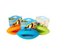 Happy Pet Interactive Rugbyball Bouncing Interactive Fetch Tug Fun Indoors Outdoors Active Play Toy - 19cm