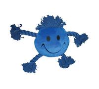 "Mad About Pets" Blue Happy Faces Dog Toy
