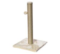 Happy Pet Meadow Cat Scratch Post in Beige with Fun Ball Attached Soft Fabric Durable Fun Interactive Sturdy Indoor Multiple Pet Activity Structure