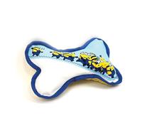 Happy Pet Officially Licensed Minions Canvas Bone Dog Toy - Durable Squeaky Bone Toy for Dogs