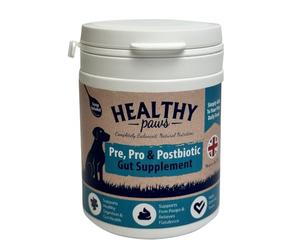 Happy Pet Pre, Pro & Postbiotic Gut Supplement 150g - Combination of Natural Ingredients Designed to Support Healthy Digestion, Immunity, Skin and Coat