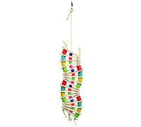Happy Pets The Bird House, Rainbow Wave Wooden Bird Toy