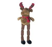 Happy Pet Squeaky Long Legs Reindeer Dog Toy
