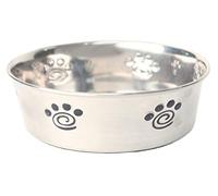 Happy Pet Stainless Steel Pet Bowl Durable Dishwasher Safe Easy Clean Hygienic Heavy Duty Non Slip for All Pets 13cm