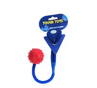 HAPPYPET Studded Rope Ball Dog Toy Strong Tough Fun Interactive Chewing Floatable Playing Catch Fetch Lightweight Tugging Pulling for All Breeds 2"