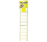 Happy Pet Wooden Bird Ladder - 9 Steps for Climbing & Perching - Durable Wooden Design for Small Birds