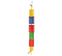 Happy Pets The Bird House Groovy Colour Blocks Bird Toy, Small
