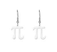 Happy Pi Day 3.14 Day Earrings for Women, M, Metal, No Gemstone