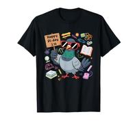Happy Pi Day 3.14 Funny Pigeon Math Teacher T-Shirt