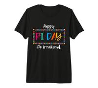 Happy Pi Day Be Irrational Funny Pie Math Pun Premium T-Shirt