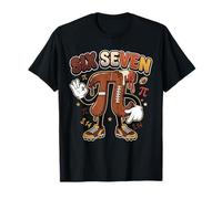 Happy Pi Day Math Retro Football Ice Cream Drip Kids T-Shirt