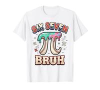 Happy Pi Day Math Teacher Baseball Ice Cream Drip Kids T-Shirt