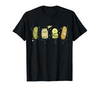 Happy Pickle Doodle Cute Smiling Characters Pickles T-Shirt