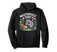 HAPPY PICNIC Raccoon Eating Sandwich Summer Nature Pullover Hoodie