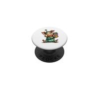 Happy Pig in Party Hat Celebration Design PopSockets Adhesive PopGrip