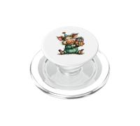 Happy Pig in Party Hat Celebration Design PopSockets PopGrip for MagSafe