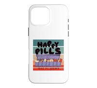 Happy pills cat humor weekly pill organizer cute cats funny Case for iPhone 16 Pro Max