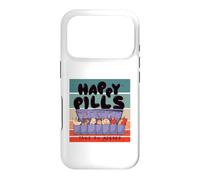 Happy pills cat humor weekly pill organizer cute cats funny Case for iPhone 17 Pro