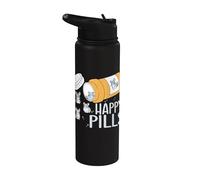 Happy Pills Chinchilla Pet Chinchillas Stainless Steel Insulated Water Bottle