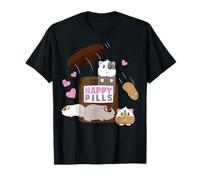 Happy Pills Guinea Pig Owner Women Gift Cavy Lover T-Shirt